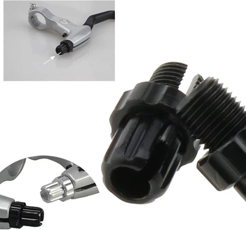 2pcs Aluminium MTB Bike Bicycle M10 Brake Handle Lever Adjusting Screws Fastener Bolt Brake Accessories, Black...